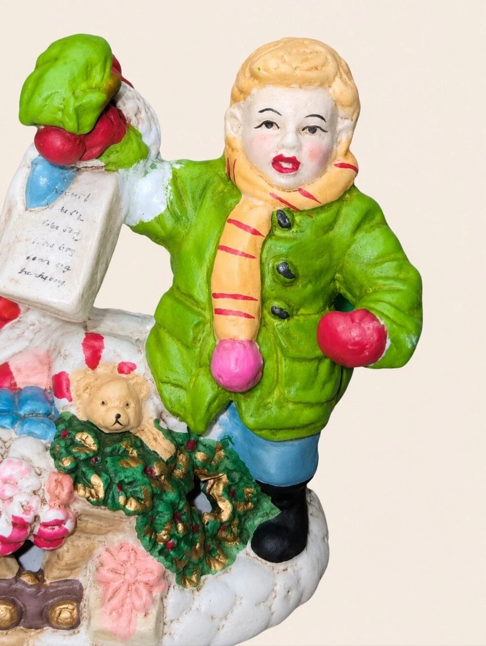 Vintage Brinn's 1992 Handcrafted Hand Painted Santa Claus Figurine